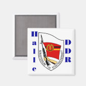Halle, Oost-Duitsland Stasi Magnet DDR DDR Magneet (Voorkant / Achterkant)