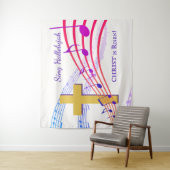 HALLELUJA CHRISTUS IS OPGEWEKT Pasen Wandkleed (In situ)