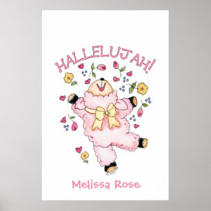 Halleluja Dansend Lam Poster