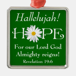 Halleluja! God regeert! Kerstversiering 3 Metalen Ornament