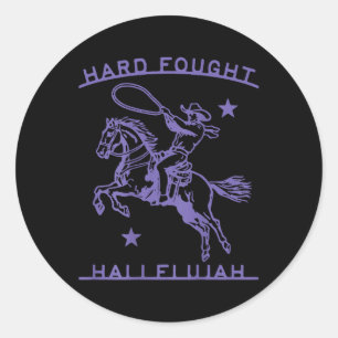 Hallelujah Brandon Merch Hard Fought Jes Ronde Sticker