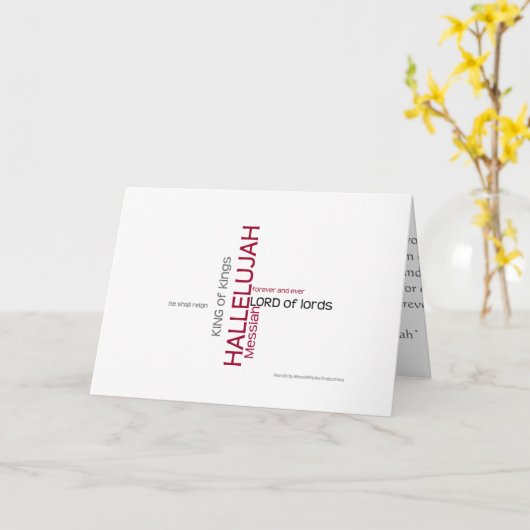 Hallelujah Chorus Kaart (Gele Bloem)