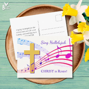 HALLELUJAH CHRIST IS RISEN Easter Briefkaart