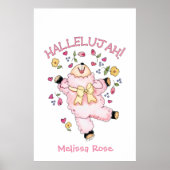 Hallelujah Dancing Lamb Poster (Voorkant)
