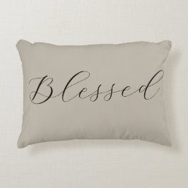 Hallelujah gezegend Minimal Simple Neutral Black Accent Kussen