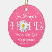 Hallelujah! God reigt! kerstversiering Keramisch Ornament (Links)