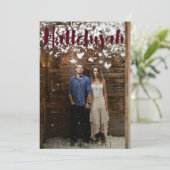 Hallelujah Kerstvakantie Kaart (Staand voorkant)