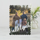 hallelujah moderne kerstkaart  (Staand voorkant)