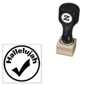Hallelujah - vinkje voor voltooid werk rubberstempel (Gestempeld)