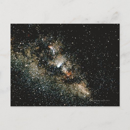 Halleys Comet in de Melkweg Briefkaart (Voorkant)