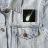 Halleys Comet Vierkante Button 5,1 Cm (In situ)