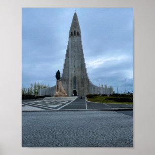 Hallgrimskirkja Church Reykjavik IJsland Foto Poster