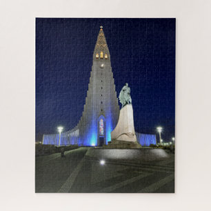 Hallgrimskirkja Kerk in Reykjavik IJsland Legpuzzel