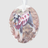 Hallie's Ornament, Mini Schauzer Ornament (voorkant)