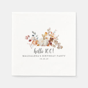 Hallo 100 Herfst pompoen bladeren aangepaste verja Servet