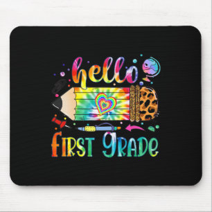 Hallo 1e klas luipaard potlood tie dye leuk Byck n Muismat