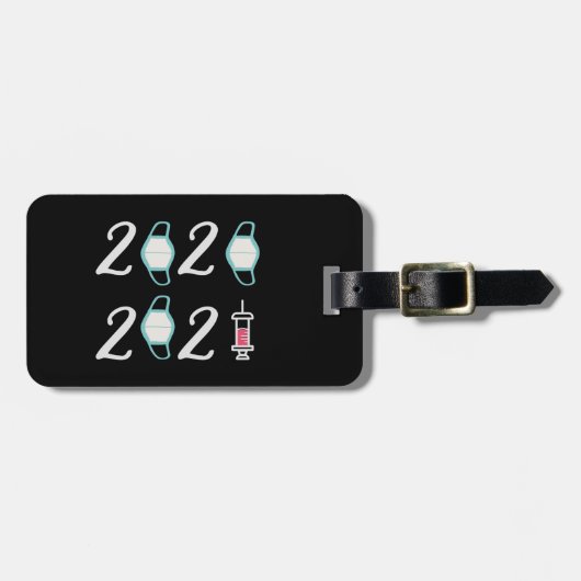 hallo 2021 Afscheid 2020 - Het is eindelijk voorbi Bagagelabel (Voorkant horizontaal)