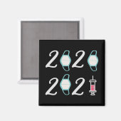 hallo 2021 Afscheid 2020 - Het is eindelijk voorbi Magneet (Voorkant / Achterkant)