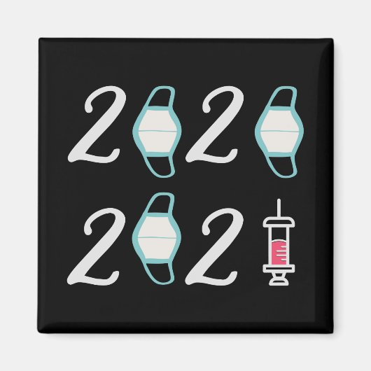 hallo 2021 Afscheid 2020 - Het is eindelijk voorbi Magneet (Voorkant)