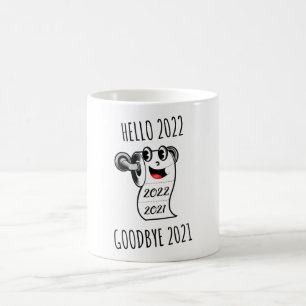 hallo 2022 Vaarwel 2021 toiletpapier Koffiemok