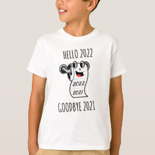 hallo 2022 Vaarwel 2021 toiletpapier T-shirt