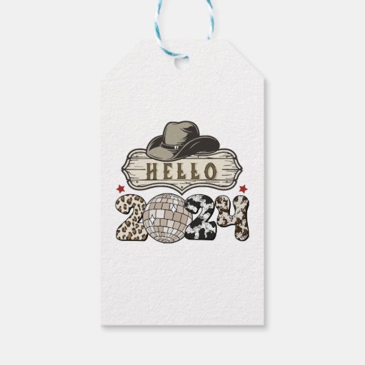 Hallo 2024 Western Cadeaulabel (Achterkant)