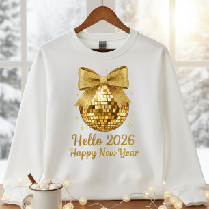 ✨ Hallo 2026 Gelukkig Nieuwjaar Disco Bal T-Shirt