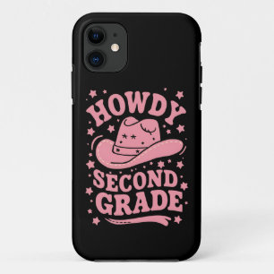 Hallo 2e klas cowboy cowgirl terug naar school iPhone 11 hoesje