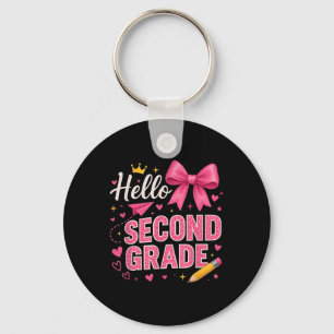 Hallo 2e klas eerste dag van school Coquette Te Sleutelhanger