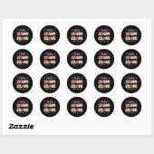 Hallo 2e klas luipaard tie-dye terug naar school  ronde sticker (Vel)