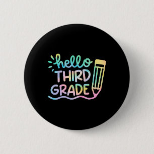 hallo 3e graad Schoonvormers Kinderen Terug naar S Ronde Button 5,7 Cm