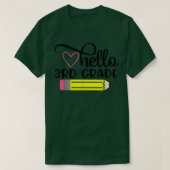 hallo 3e graad Shirt Terug naar school lerarenstud (Design voorkant)