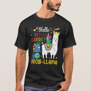 Hallo 3e klas Geen Probleem Lama Potloden Lama Dra T-shirt