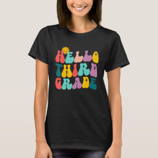 hallo 3e klas Happy First Day of School Back T T-shirt