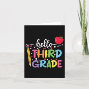 Hallo 3e klas leraar student Byck naar school Kaart