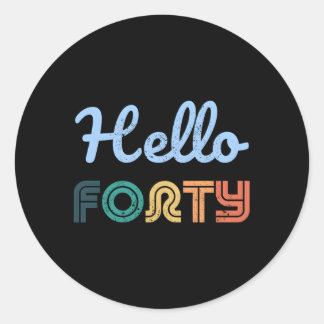 Hallo 40 1983 40e ronde sticker
