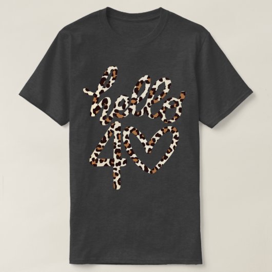 Hallo 40 Leapord T-shirt (Design voorkant)