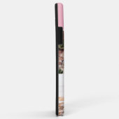 Hallo 4 Fotocollage  roze gepersonaliseerd Case-Mate iPhone Case (Achterkant/rechts)