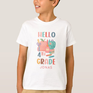 Hallo 4e klas terug naar school Kinder T-shirt
