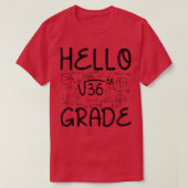 hallo 6e graad, terug naar school T-shirt (Design voorkant)