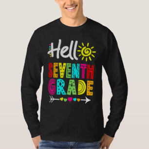 hallo 7e Grade Fun Terug naar de leraar T-shirt
