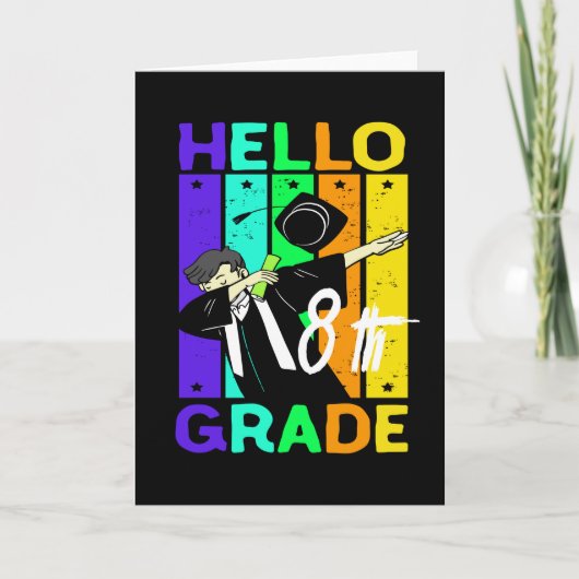 hallo 8e graad|Terug naar school Hallo 8e graad Kaart (Voorkant)
