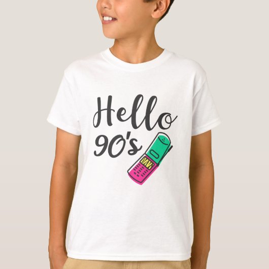 hallo 90 seconden mobiel t-shirt (Voorkant)