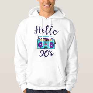 hallo 90s radiocassetrecorder hoodie