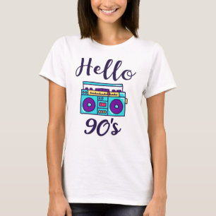 hallo 90s radiocassetrecorder t-shirt