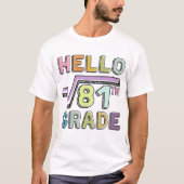 hallo 9de graads Funny Square Root van 81 Wiskunde T-shirt (Voorkant)