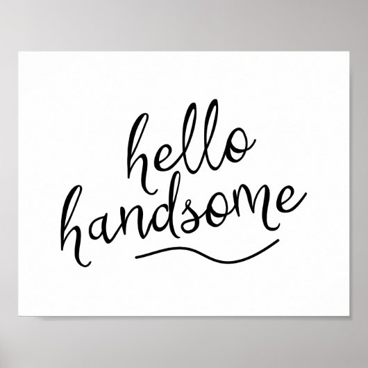 hallo Aangepaste afdruk Poster (Voorkant)
