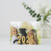 Hallo Aangepaste foto 2025 Feestdagenkaart (Staand voorkant)