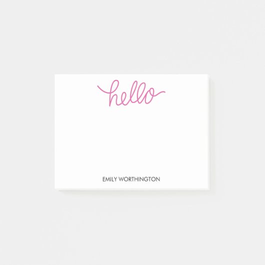 Hallo Aangepaste Post-it® notes belettering (Fuchs (Voorkant)
