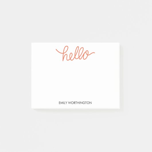 Hallo Aangepaste Post-it® notes belettering (Sinaa (Voorkant)